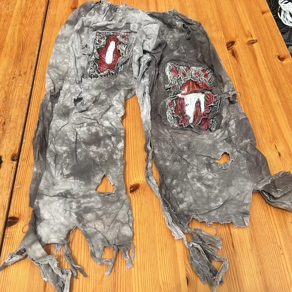 3D Zombie Halloween Costume Boys Size 8 10 and mask